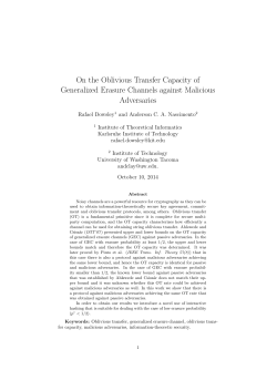 On the Oblivious Transfer Capacity of Generalized Erasure Channels against Malicious Adversaries