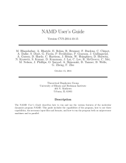 NAMD User’s Guide