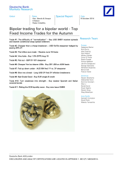 Bipolar trading for a bipolar world - Top Deutsche Bank Markets Research