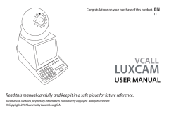 LUXCAM VCALL www.luxcam.eu USER MANUAL