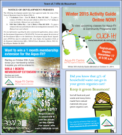 Winter 2015 Activity Guide
