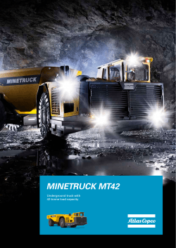 MINETRUCK MT42 Underground truck with 42-tonne load capacity
