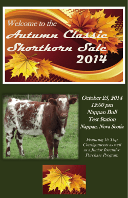 Autumn Classic Shorthorn Sale 2014