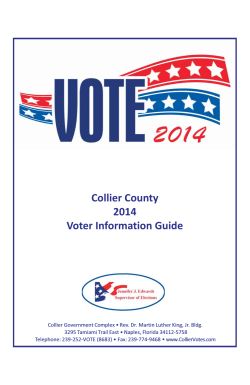 Collier County 2014 Voter Information Guide
