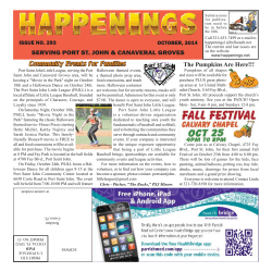 SERVING PORT ST. JOHN &amp; CANAVERAL GROVES ISSUE NO. 293  OCTOBER,