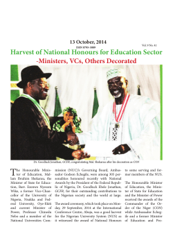 T Harvest of National Honours for Education Sector -Ministers, VCs, Others Decorated