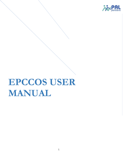EPCCOS USER MANUAL 1