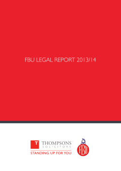 FBU LEGAL REPORT 2013/14