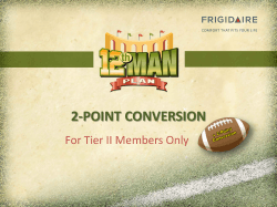 2-POINT CONVERSION For Tier II Members Only