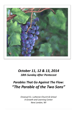 “The Parable of the Two Sons” 18th Sunday After Pentecost
