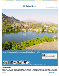 Best of Mount abu Recommended by Indian travellers