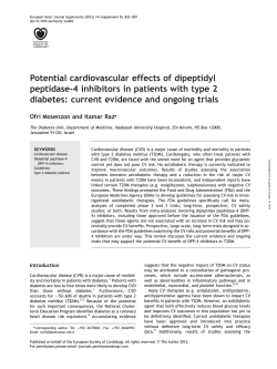 Potential cardiovascular effects of dipeptidyl diabetes: current evidence and ongoing trials