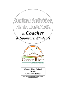 Coaches &amp; Sponsors, Students  Copper River School