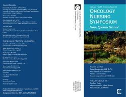 Oncology Guest Faculty