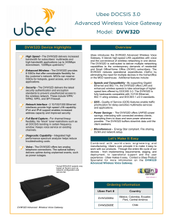 Ubee DOCSIS 3.0 Advanced Wireless Voice Gateway DVW32D  