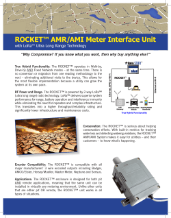 ROCKET™ AMR/AMI Meter Interface Unit with LoRa™ Ultra Long Range Technology