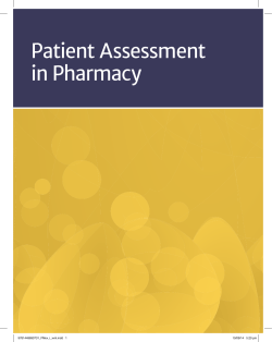 Patient Assessment in Pharmacy 9781449690731_FMxx_i_xviii.indd   1 10/09/14   5:20 pm