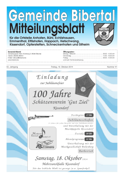 Gemeinde Bibertal Mitteilungsblatt