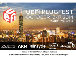 Hosted by the UEFI Forum &amp; Insyde Software