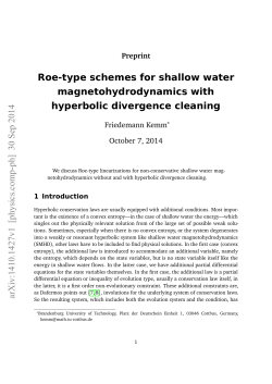 Roe-type schemes for shallow water magnetohydrodynamics with hyperbolic divergence cleaning Preprint