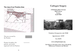 Cadwgan Surgery  The map of our Practice Area 11 Bodelwyddan Avenue