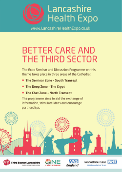 BETTER CARE AND THE THIRD SECTOR •