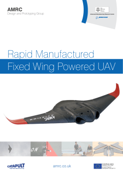 Rapid Manufactured Fixed Wing Powered UAV  AMRC