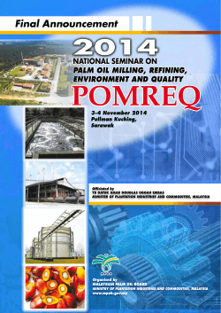 POMREQ 2014 Final Announcement NATIONAL SEMINAR ON