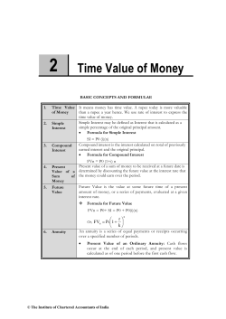 2  Time Value of Money