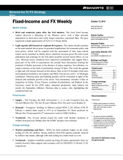 Fixed-Income and FX Weekly Market outlook 