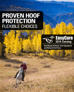 PROVEN HOOF PROTECTION EasyCare FLEXIBLE CHOICES