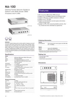 NA-100 Features Desktop Fanless Network Appliance Platform with AMD Geode LX800