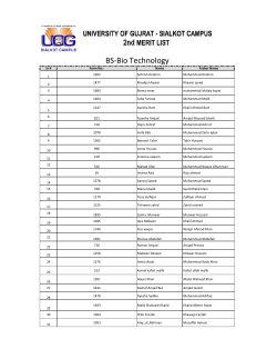 Sr # Form No:- Name Father Name