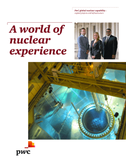 A world of nuclear experience PwC global nuclear capability