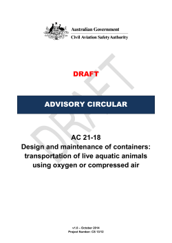DRAFT  AC 21-18 Design and maintenance of containers: