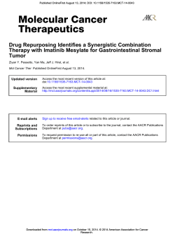 Published OnlineFirst August 13, 2014; DOI: 10.1158/1535-7163.MCT-14-0043