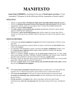 MANIFESTO  Anant Saini (130040031),