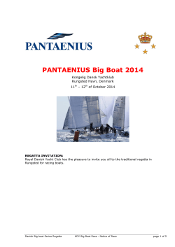 PANTAENIUS Big Boat 2014 Kongelig Dansk Yachtklub Rungsted Havn, Denmark
