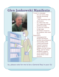 Glen Jankowski Manifesto
