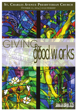 good works for GIVING stewardship 2015