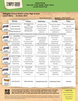 Online Payments to your National School Lunch  Week