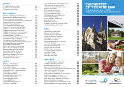CHICHESTER CITY CENTRE MAP HOTELS