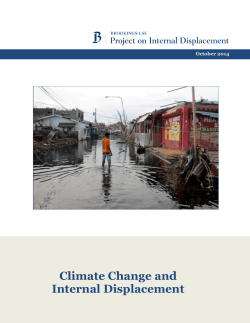 Climate Change and Internal Displacement