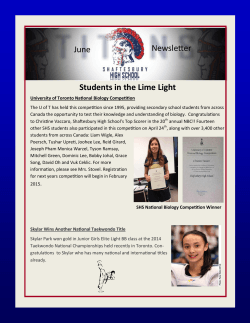 Students in the Lime Light Newsletter June