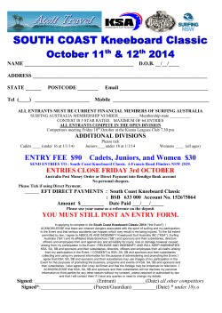 SOUTH COAST Kneeboard Classic October 11 &amp; 12 2014