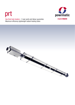 prt Gas ﬁ red tube heaters