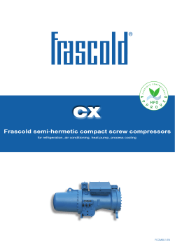 CX Frascold semi-hermetic compact screw compressors HFO P