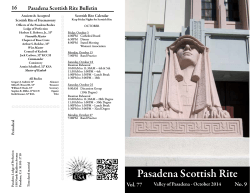 16 Pasadena Scottish Rite Bulletin Scottish Rite Calendar Ancient &amp; Accepted