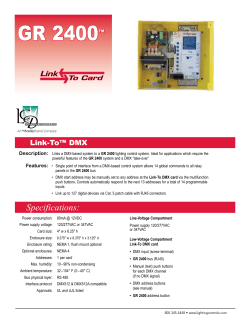 GR 2400  Link-To™ DMX ™