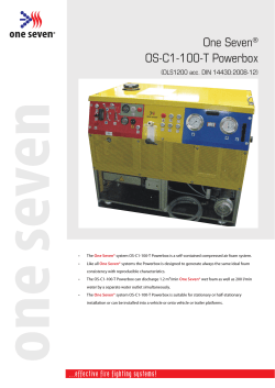 One Seven OS-C1-100-T Powerbox ® (DLS1200 acc. DIN 14430:2008-12)